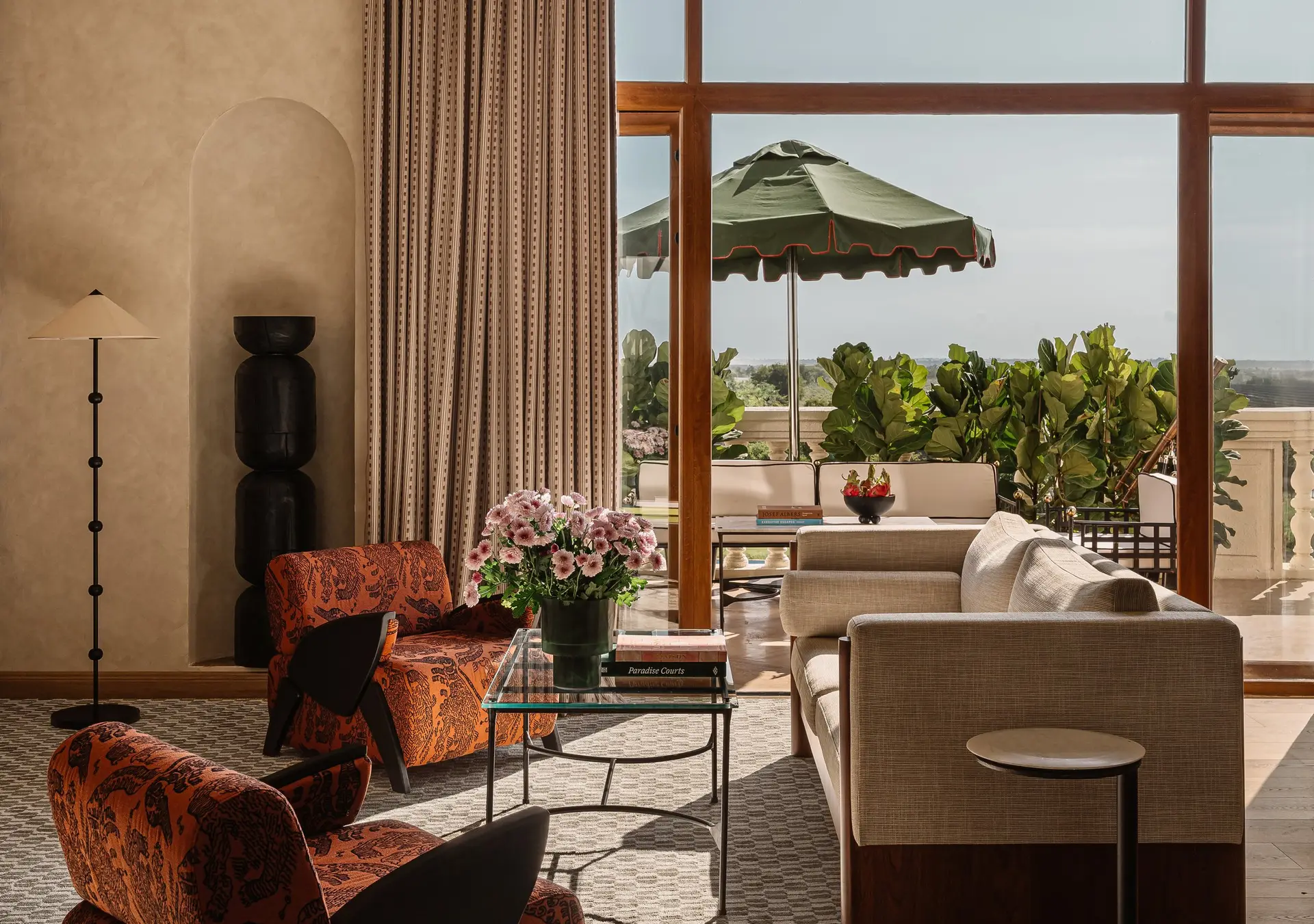 The lounge at Hotel Irada