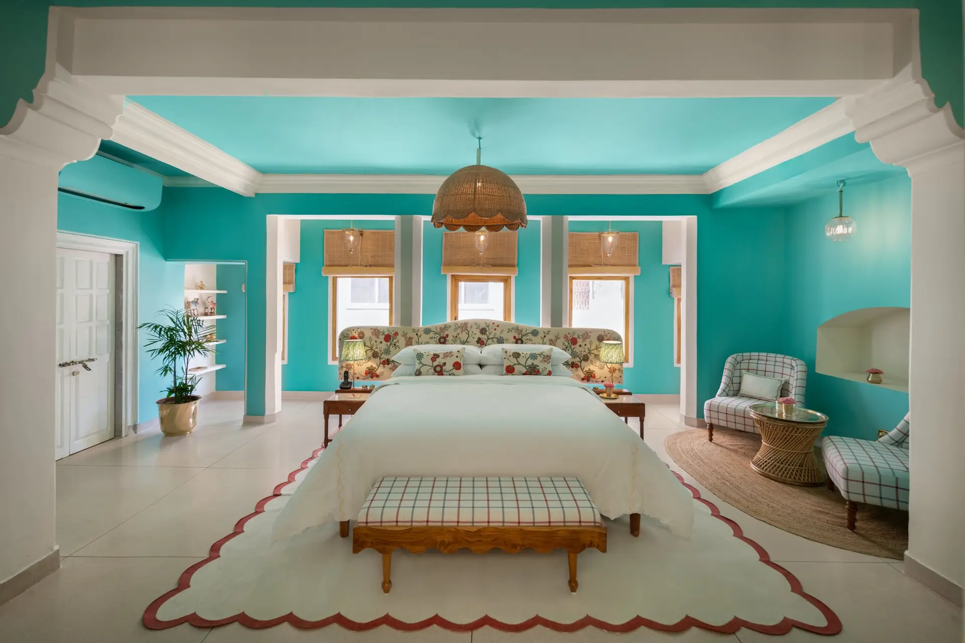 Turquoise bedroom suite at The Johrii